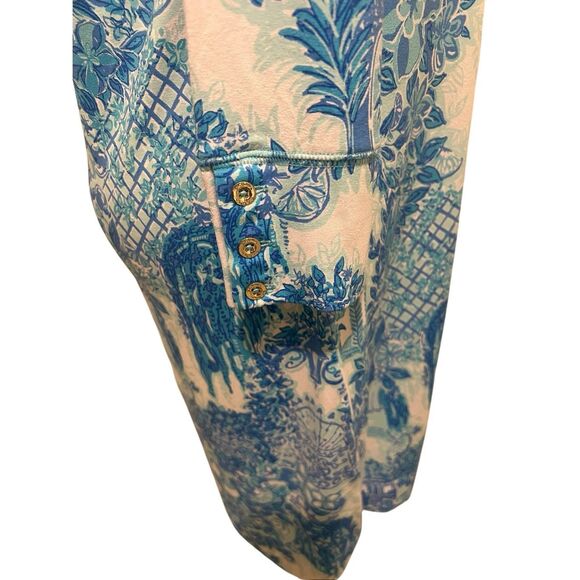 Lilly Pulitzer Womens UPF 50+ Toile About Me Sophie Dress Blue Large NWT - Picture 4 of 8